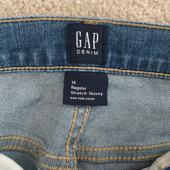 NEW GAP Boy Jeans - stretch skinny size 14 - Picture 6 of 6